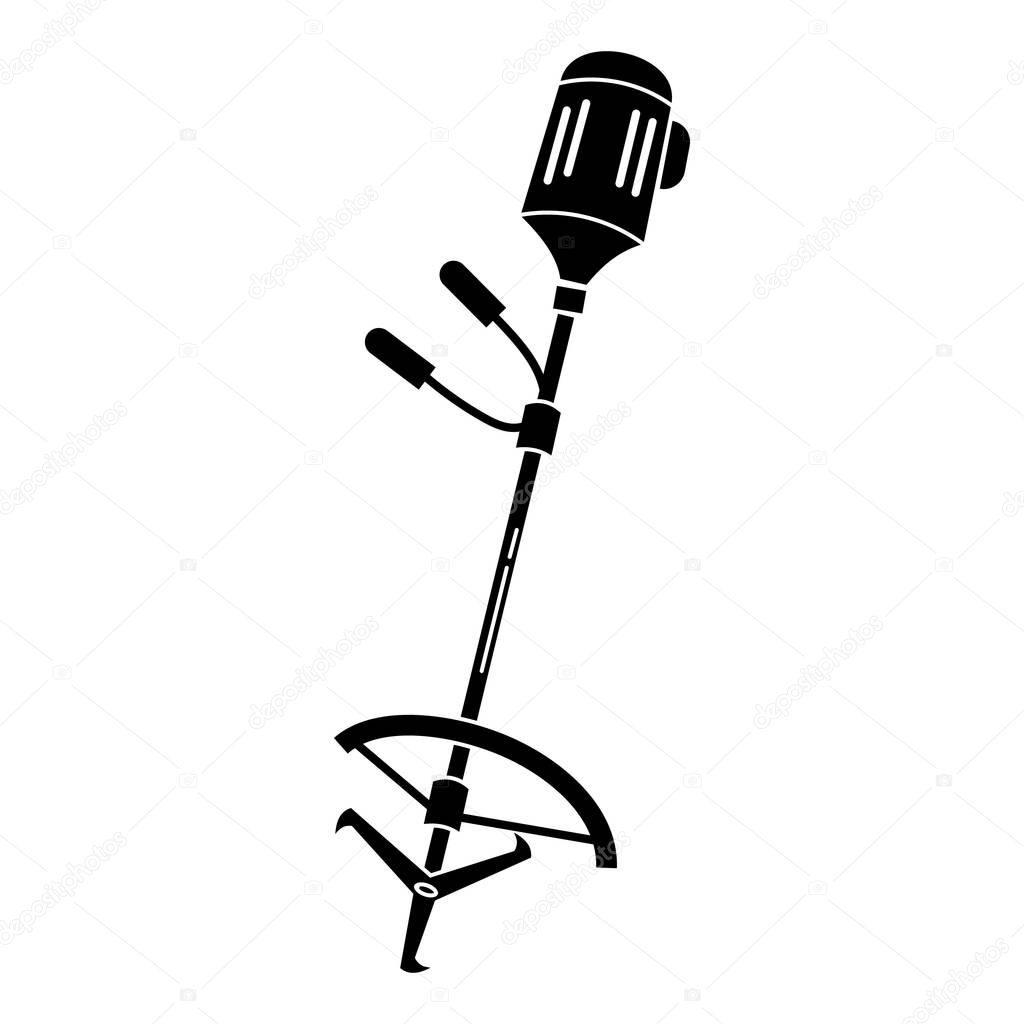 Grass trimmer icon. Simple illustration of grass trimmer vector icon for web design isolated on white background