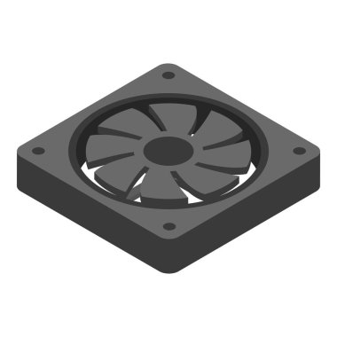 Bilgisayar soğutucu simgesi, biyometrik stil