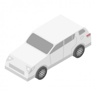 Şehir araba simgesi, izometrik stili