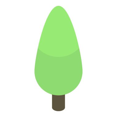 Park ağacı simgesi, izometrik biçim