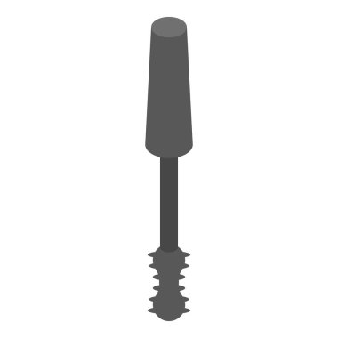 Fırça maskara simgesi, biyometrik stil