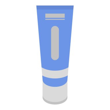 Saç kremi tüpü simgesi, biyometrik stil