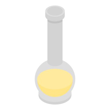 Kimyasal şişesi simgesi, izometrik stili