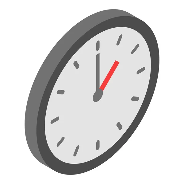 Ícone do relógio de parede, estilo isométrico —  Vetores de Stock