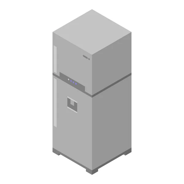 Ícone de geladeira de cozinha, estilo isométrico — Vetor de Stock