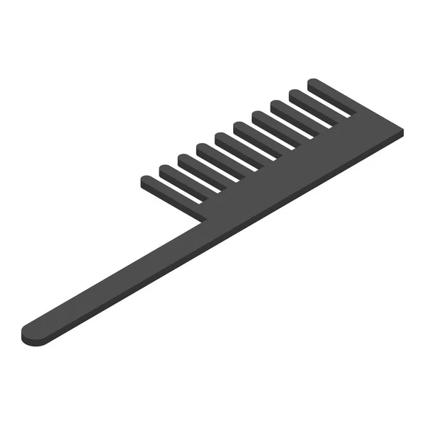 Plastic comb icon, isometric style — Stock Vector