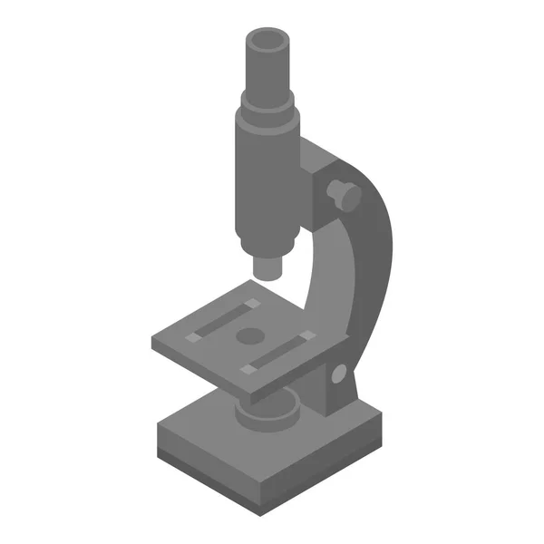 Ícone de microscópio preto, estilo isométrico —  Vetores de Stock