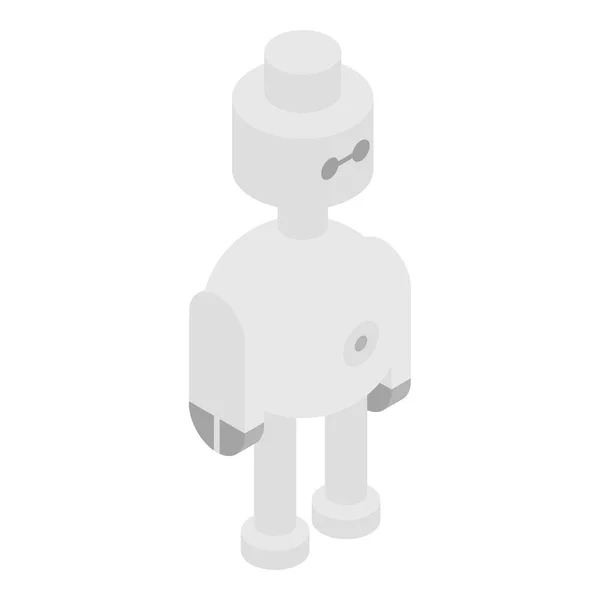 Cyber robot icon, isometrische stijl — Stockvector
