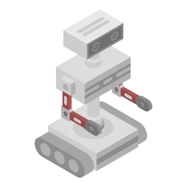 Icono de la máquina robot de ruedas, estilo isométrico — Archivo Imágenes Vectoriales