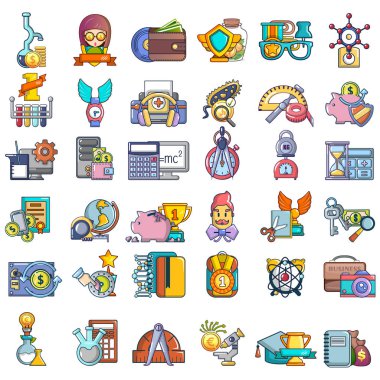 Eğitim bursu simgeleri, çizgi film biçimi