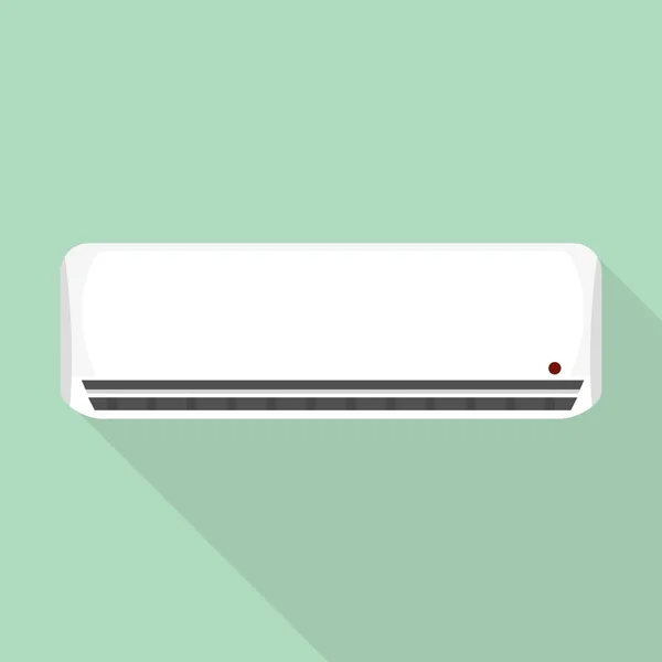 Dům klimatizace ikona, plochý styl — Stockový vektor
