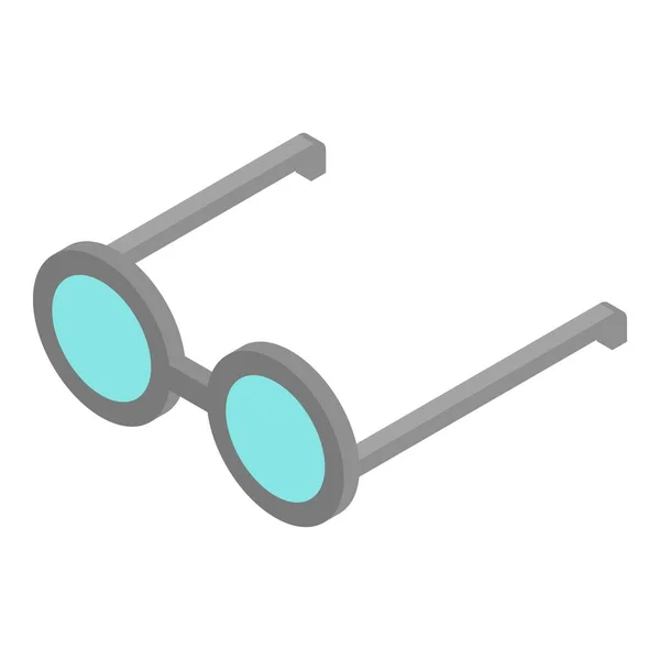 Icono de gafas redondas, estilo isométrico — Archivo Imágenes Vectoriales