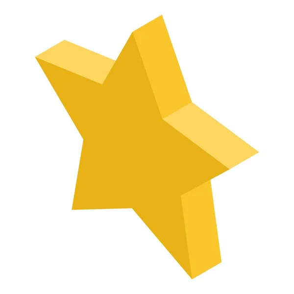 Star-Symbol, isometrischer Stil — Stockvektor