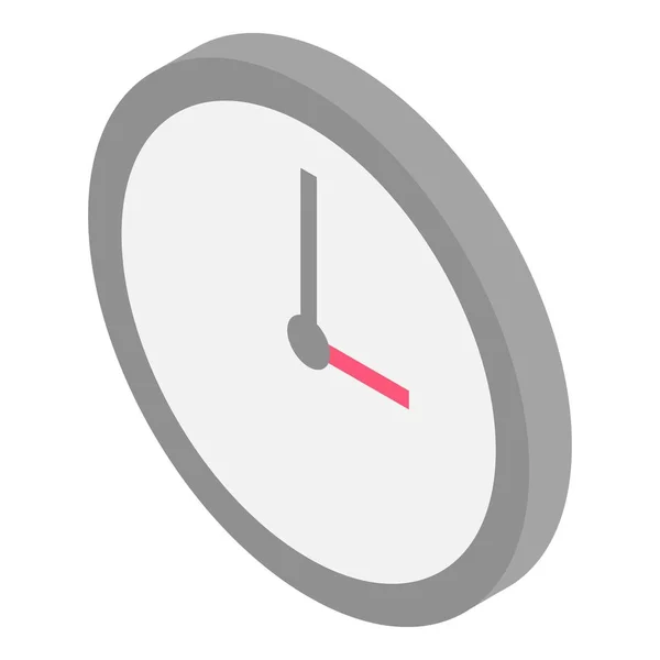 Room wall clock icon, isometric style — Stock Vector