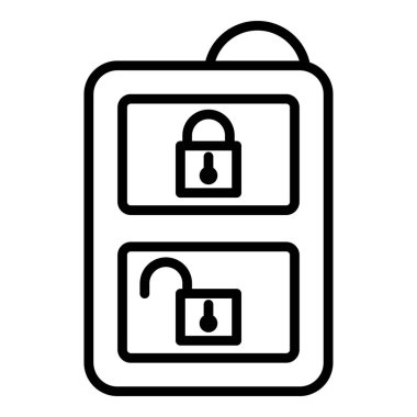 Kablosuz araç tuşu simgesi, anahat stili