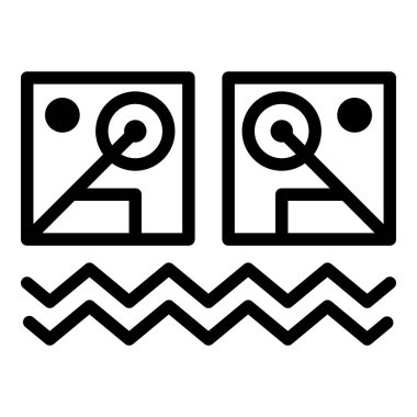 İlluminati simya simgesi, anahat stili