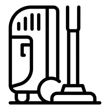 Elektrik süpürgesi simgesi, taslak biçimi