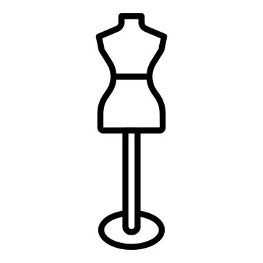 Manken stand simgesi, anahat tarzı