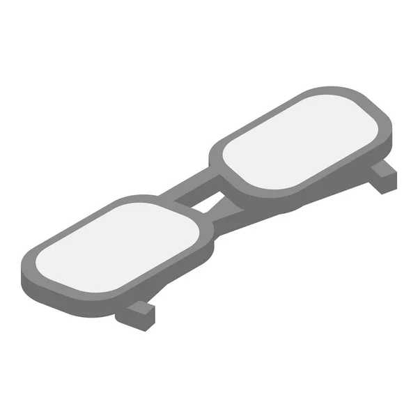 Ikona s brýlemi, izometrický styl — Stockový vektor