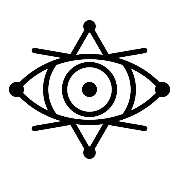 Icono de ojo oculto, estilo de contorno — Vector de stock