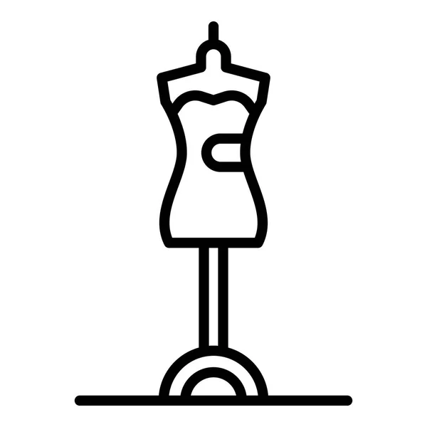 Modern mannequin stand icon, outline style — Stock Vector