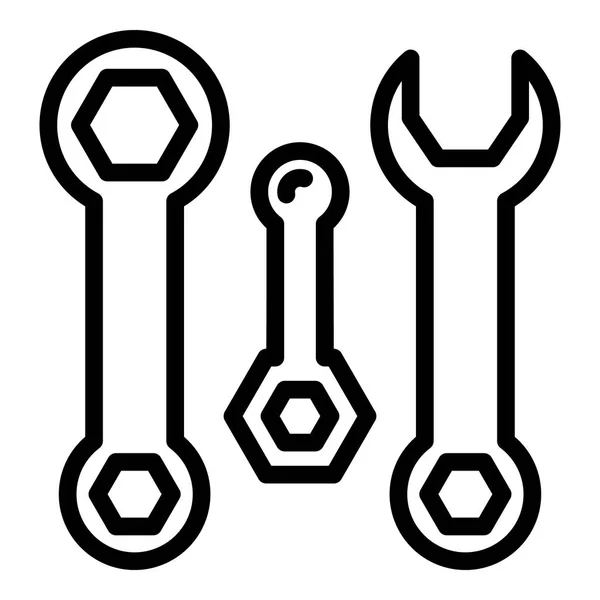 Schlüsselschlüssel-Symbol, Umriss-Stil — Stockvektor