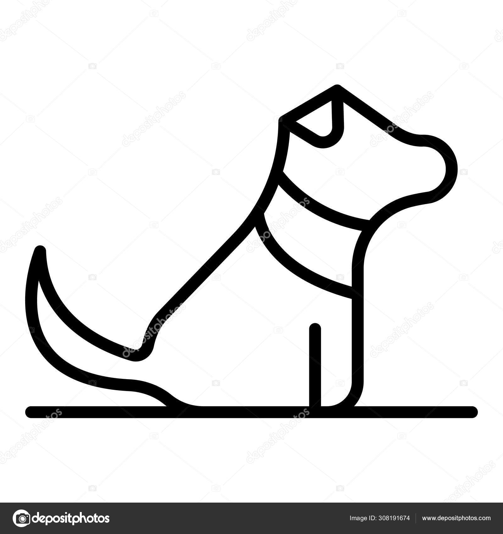 Home puppy dog icon, outline style Stock Vector by ©ylivdesign 308191674, image size:1600x1700
