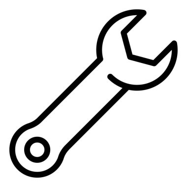 Anahtar anahtarı simgesi, anahat stili