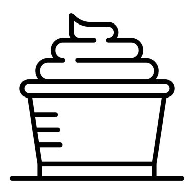 Saç boyası boya simgesi, anahat tarzı