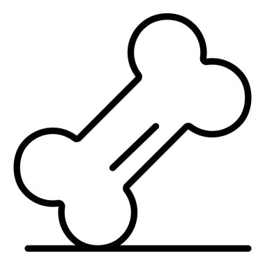 Pet kemik simgesi, anahat stili