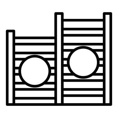 Pet eğitim standı simgesi, anahat tarzı