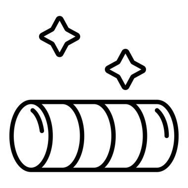 Köpek eğitim tünel simgesi, anahat tarzı