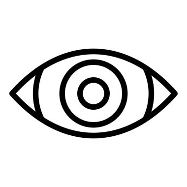 Göz simgesini, anahat stili