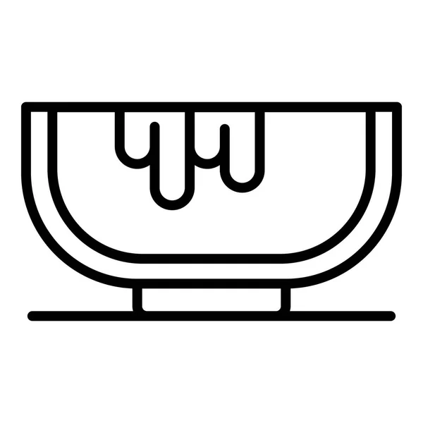 Lemezes hajfestékek ikonja, vázlatstílus — Stock Vector