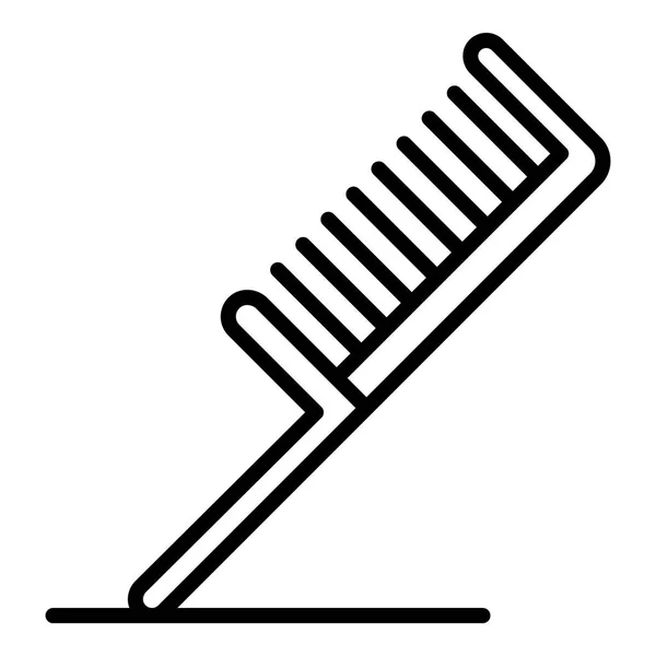 Peine de pelo icono, estilo de contorno — Vector de stock