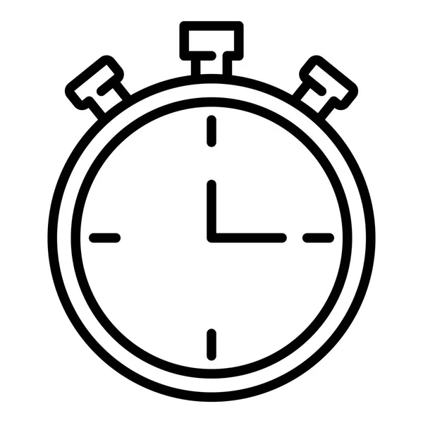 Stopwatch icon, outline style — Stock Vector