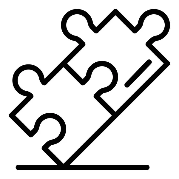 Rätsel-Symbol, Umrissstil — Stockvektor