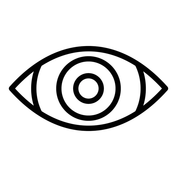 Icône des yeux, style contour — Image vectorielle