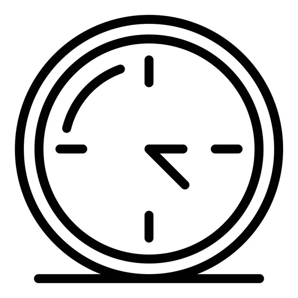 Ikonę zegara, styl konturu — Wektor stockowy