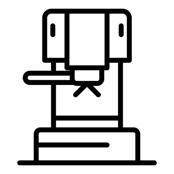 Mini icono de la cafetera, contorno de estilo — Vector de stock