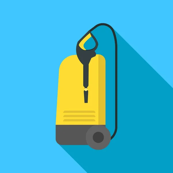 Car wash machine icon, flat style — 스톡 벡터