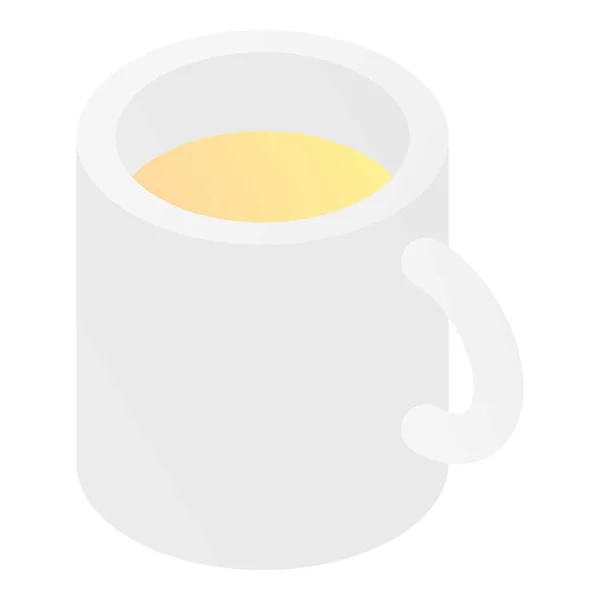 Tasse à thé icône, style isométrique — Image vectorielle