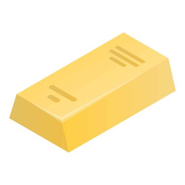 Altın çubuk simgesi, izometrik biçim