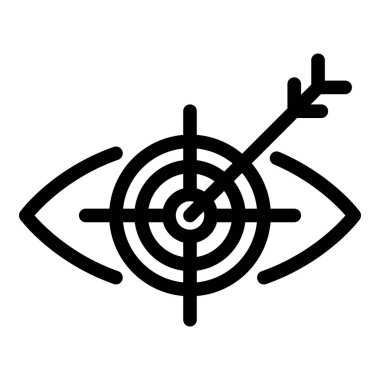 Hedef simgeye hedef alınan ok, özet biçimi