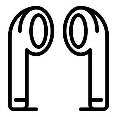 Kablosuz kulaklık simgesi, özet biçimi