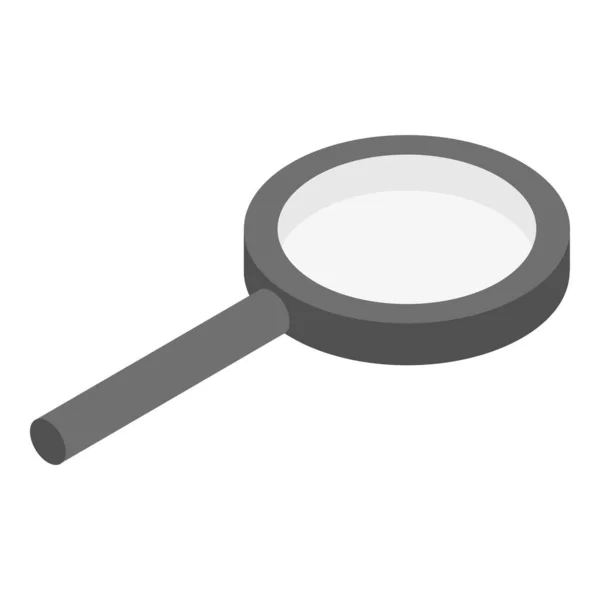 Magnify glass icon, isometric style — Stock Vector