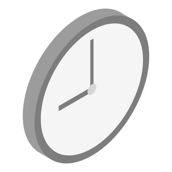 Ikona zegara ściennego, izometryczny styl — Wektor stockowy