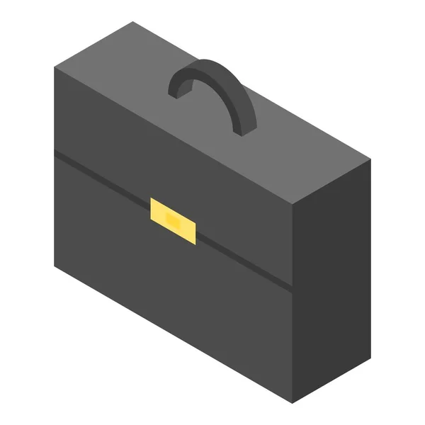 Ícone de caixa de couro, estilo isométrico —  Vetores de Stock