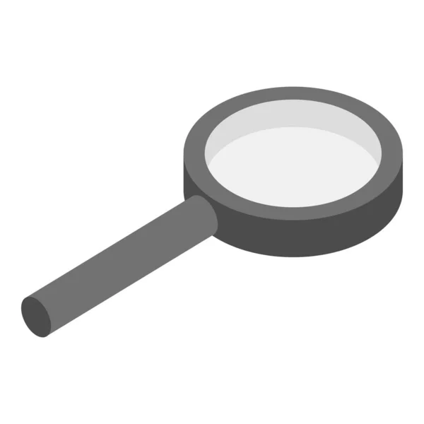 Plastic magnify glass icon, isometric style — Stock Vector