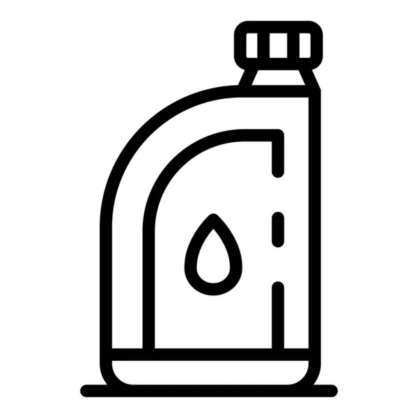 Mały kanister ikony oleju, w stylu konturu — Wektor stockowy